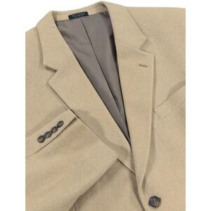 Botany 500 Sport Coat Blazer Mens 44R Tan Camel Hair 2-Button Notch Lpl Vintage